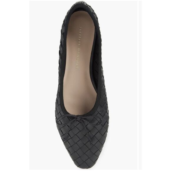 New $350 Loeffler Randall Landrey Woven Ballet Flat in Black Size 10 - Picture 1 of 8
